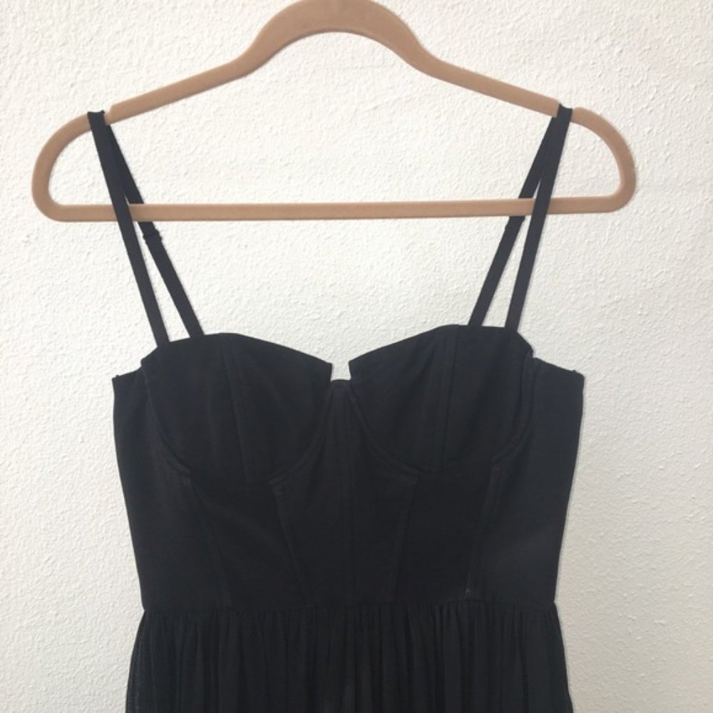 New Alice + Olivia Shakira bustier corset semisheer column gown maxi dress - Picture 12 of 15